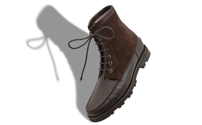 Sycamore, Dark Brown Calf Leather Ankle Boots  - US$523.00