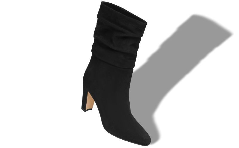 Calasso, Black Suede Mid Calf Boots - €995.00 