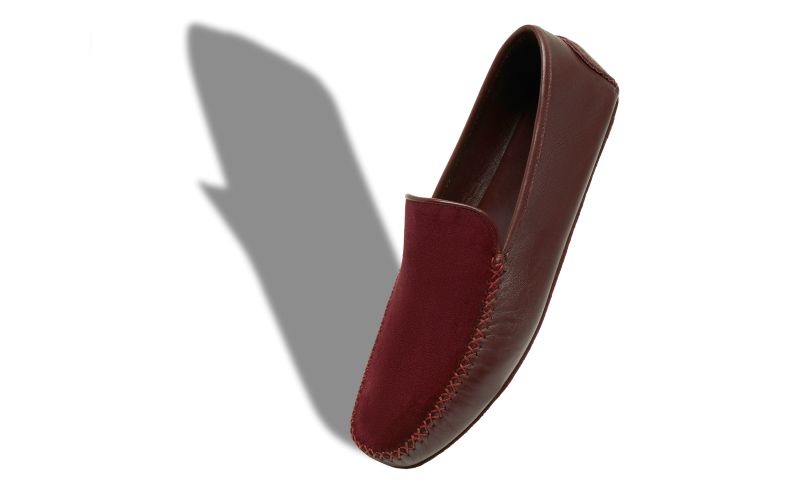 Mayfair, Burgundy Nappa Leather and Suede Driving Shoes - US$695.00