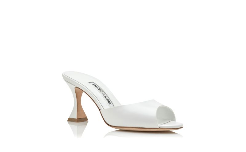 Jadarona, White Calf Leather Mules
 - £595.00
