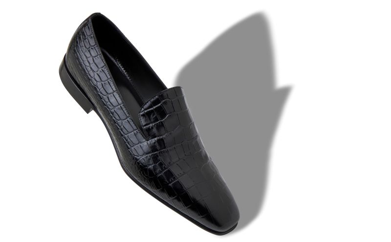 Djan, Black Calf Leather Loafers - US$845.00 