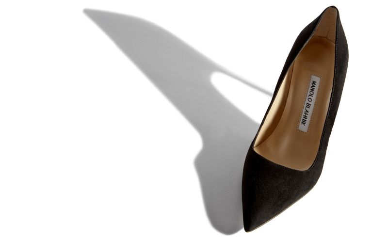 Bb 70, Black Suede Pointed Toe Pumps - CA$945.00