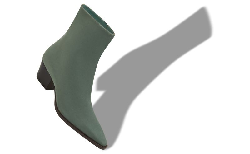 Aliera, Green Nubuck Ankle Boots  - €995.00 