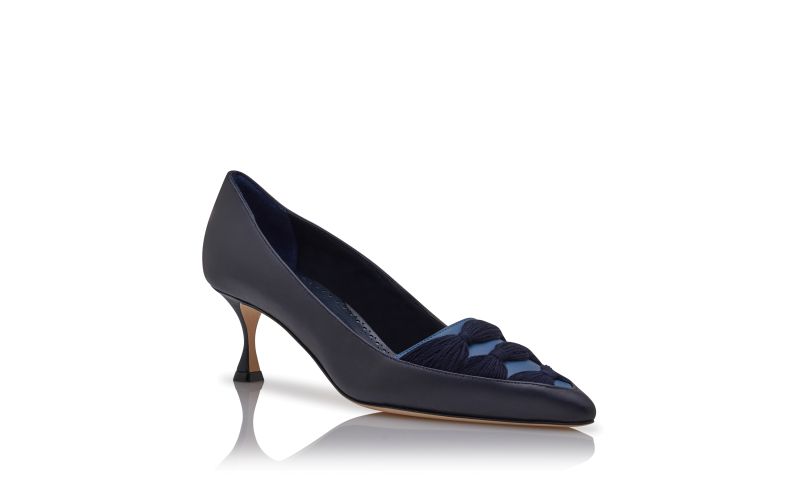 Blue designer pumps shop