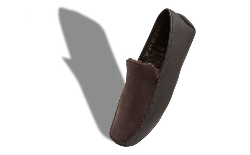 Mayfair, Brown Nappa Leather and Suede Driving Shoes - €675.00