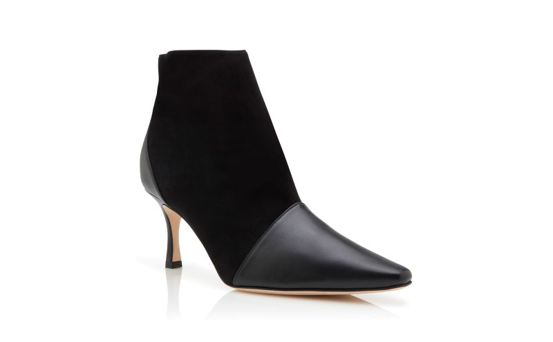 Botiyepla, Black Suede Pointed Toe Ankle Boots - AU$973.00