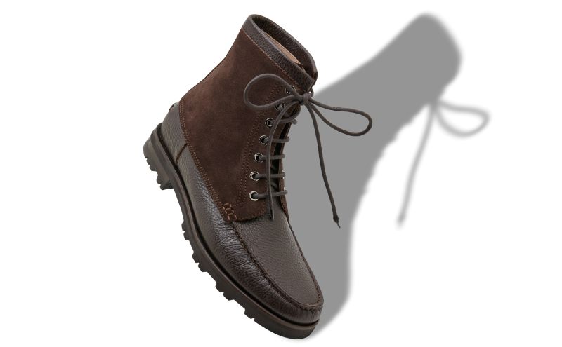 Sycamore, Dark Brown Calf Leather Ankle Boots  - US$523.00 