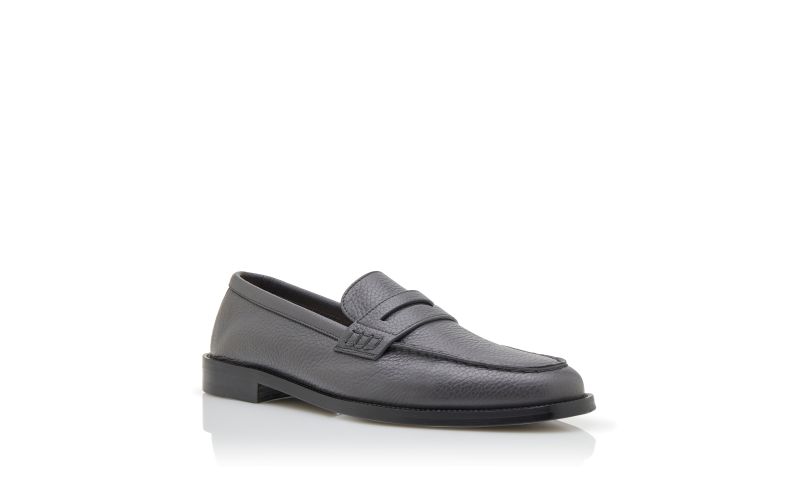 Perry, Dark Grey Calf Leather Penny Loafers - CA$673.00