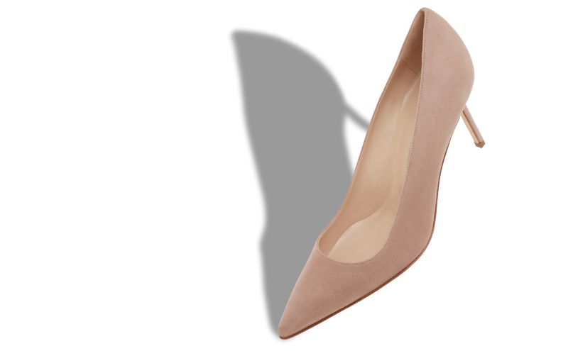 Bb 70, Light Beige Suede Pumps - US$725.00