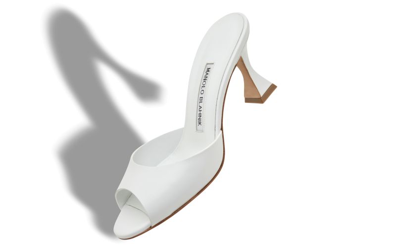 Jadarona, White Calf Leather Mules
 - £595.00
