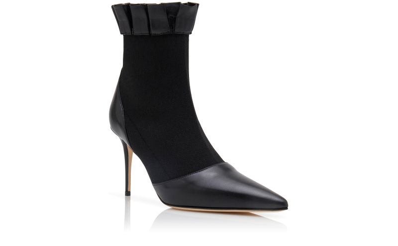 Nafar, Black Nappa Leather Ankle Boots - AU$1,078.00