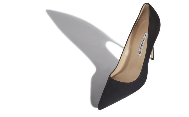 Bb , Charcoal Black Pointed Toe Pumps - US$725.00