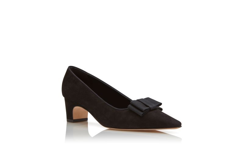 Reador, Black Suede Bow Detail Pumps - CA$1,195.00