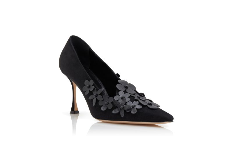 Harneclo, Black Suede Pointed Toe Pumps - €1,245.00
