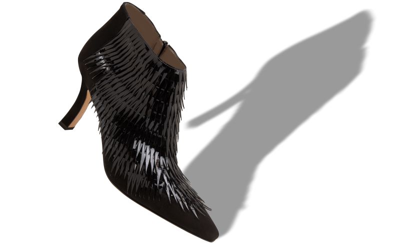 Vertes, Black Patent Leather Ankle Boots  - CA$3,995.00 