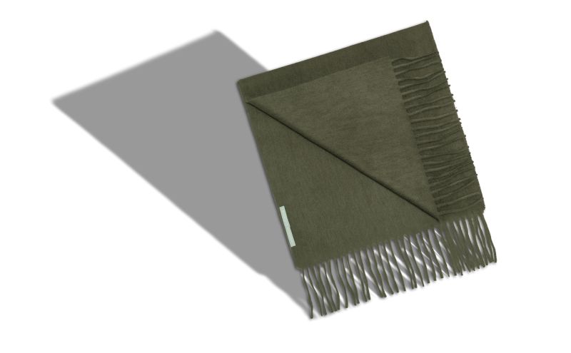 Barra, Khaki Cashmere Scarf - AU$895.00