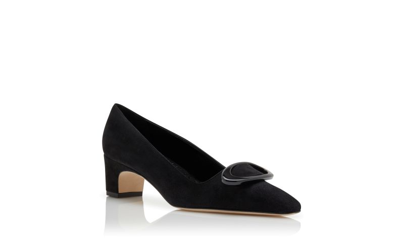 Fenix, Black Suede Pointed Toe Pumps - £825.00