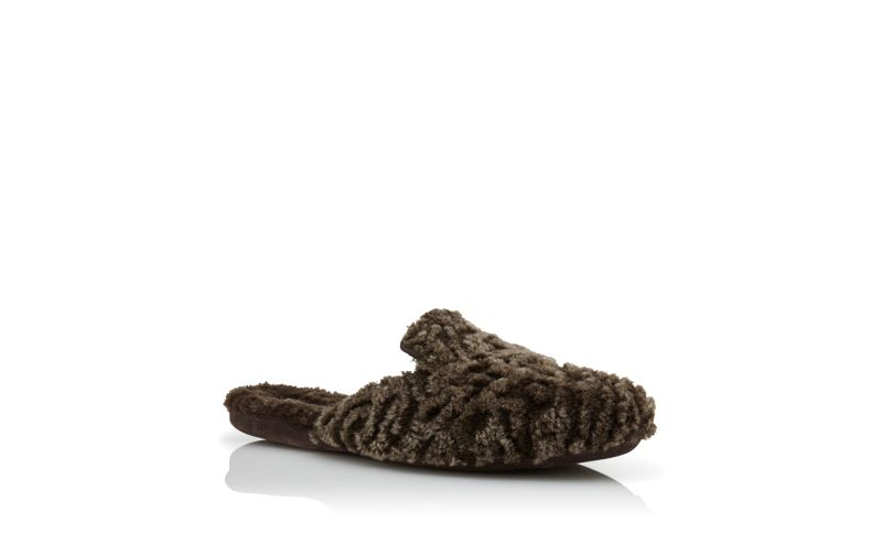 Montague, Brown Shearling Slippers - US$695.00