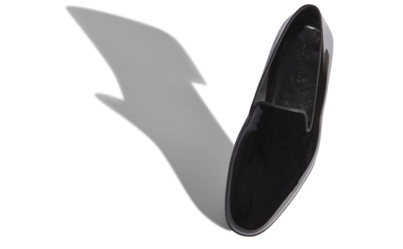 Mario, Black Patent Leather Loafers - US$845.00