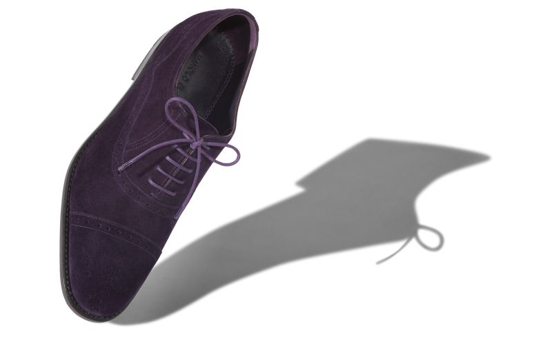 Witney, Dark Purple Suede Cap Toe Oxfords - CA$638.00 