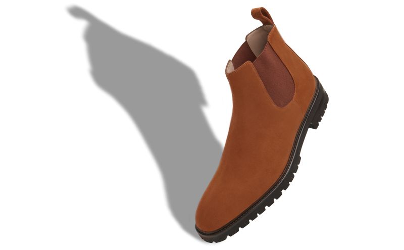 Brompton, Brown Calf Suede Chelsea Boots - AU$1,425.00