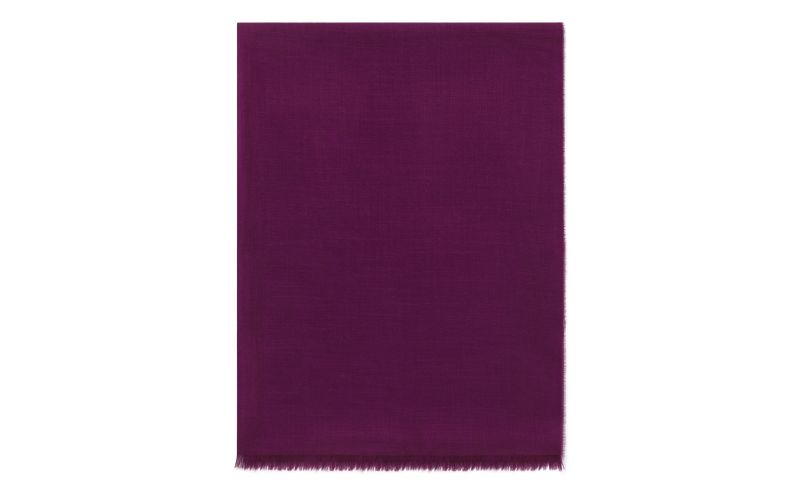 Side view of Iona, Fuchsia Superfine Cashmere Scarf - AU$895.00