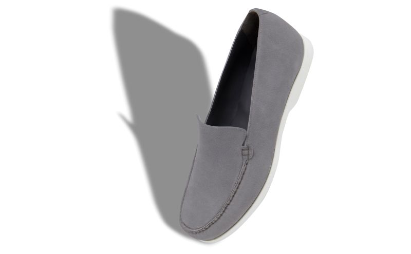Designer Grey Suede Boat Shoes