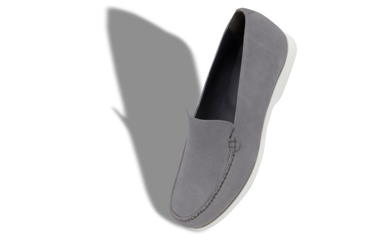 Monaco, Grey Suede Boat Shoes - US$745.00