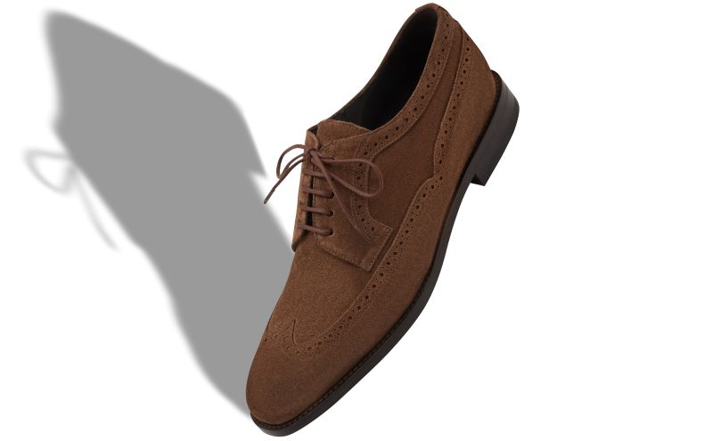 Tamarak, Brown Suede Lace-Up Oxfords - US$935.00