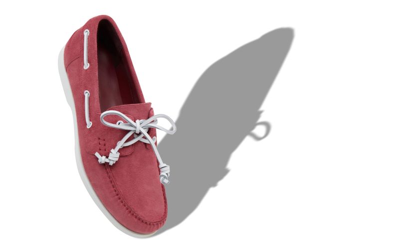 Designer Pink Suede Boat Shoes