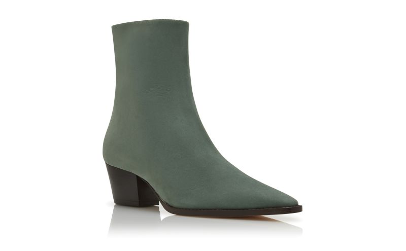 Aliera, Green Nubuck Ankle Boots  - €995.00