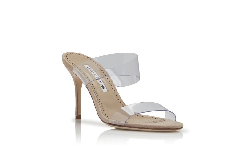 Scolto, Clear ECO PVC Open Toe Mules - £575.00