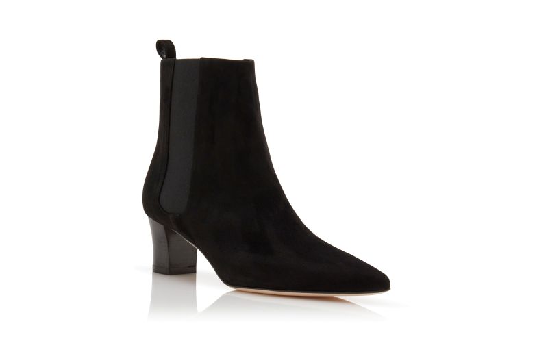Tiraba, Black Suede Ankle Boots - £875.00