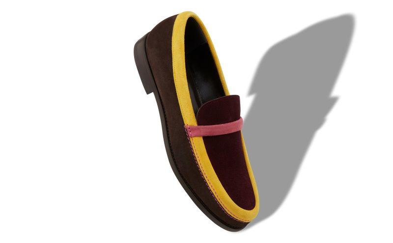 Salono, Brown, Pink, Yellow and Red Crosta Loafers - £725.00 