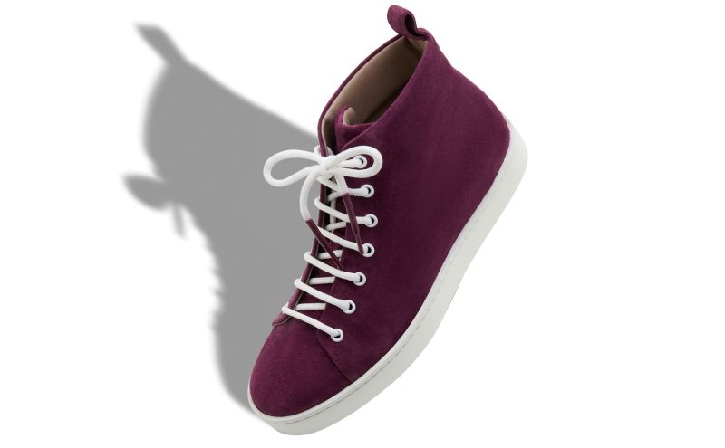 Semanadohi, Dark Purple Suede Lace-Up Sneakers - CA$568.00