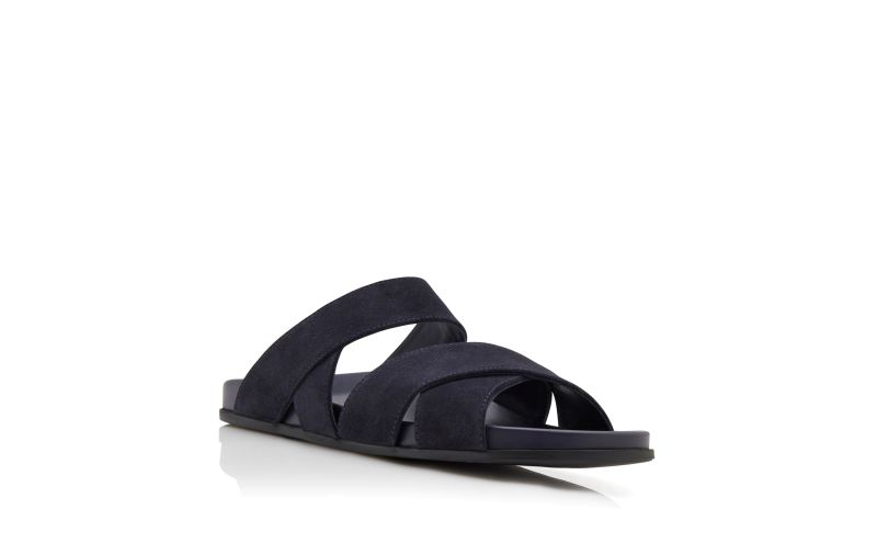 Inezmu, Navy Blue Suede Sandals - £525.00