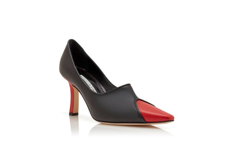 Nikaia, Black and Red Calf Leather Pumps  - €845.00