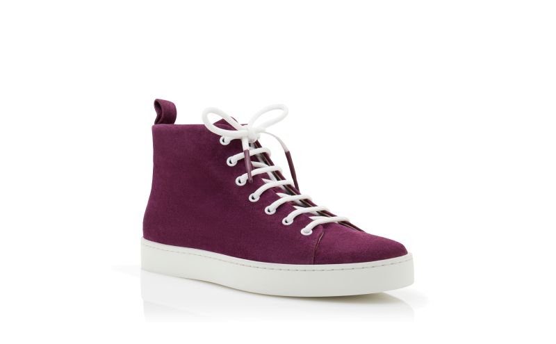 Semanadohi, Dark Purple Suede Lace-Up Sneakers - CA$568.00