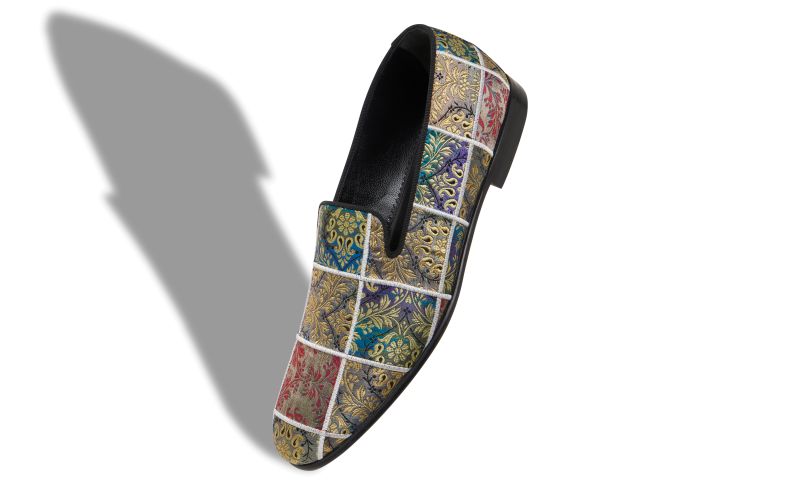 Mario, Multi Jacquard Patchwork Slippers  - £1,045.00