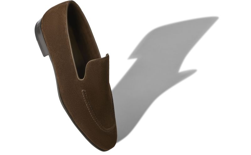 Truro, Dark Brown Suede Loafers - CA$1,165.00 