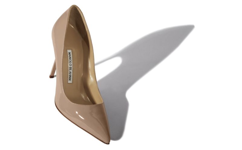 Bb patent, Dark Blush Patent Leather Pointed Toe Pumps - £595.00 