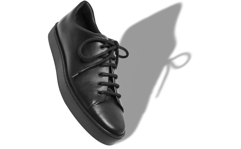 Semanado, Black Calf Leather Sneakers - €695.00 