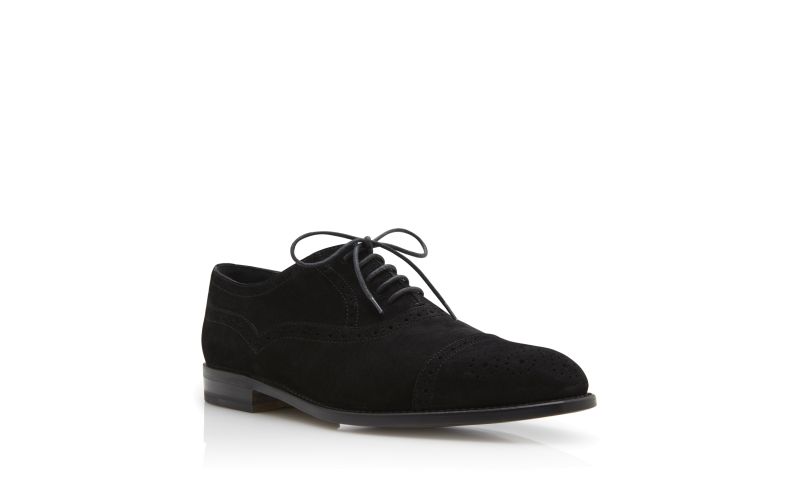 Witney, Black Suede Cap Toe Oxfords - €795.00