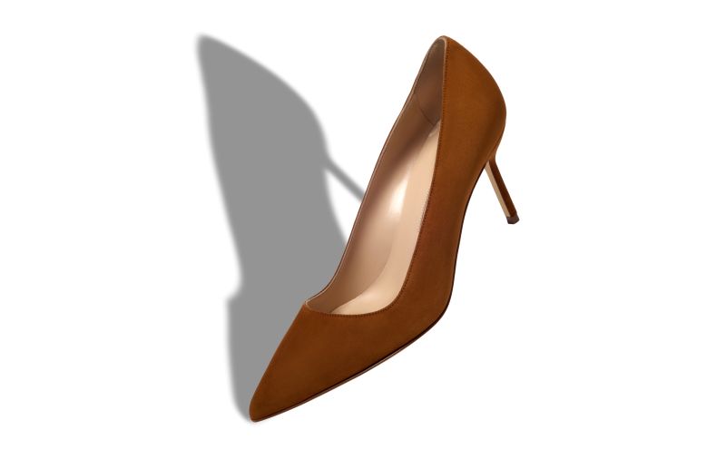 Bb 70, Brown Suede Pointed Toe Pumps - US$725.00