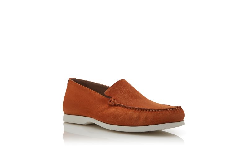 Monaco, Orange Suede Boat Shoes - AU$1,255.00
