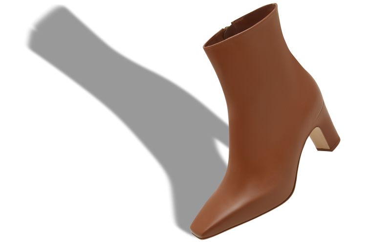 Ofaralo, Light Brown Calf Leather Ankle Boots - US$1,395.00