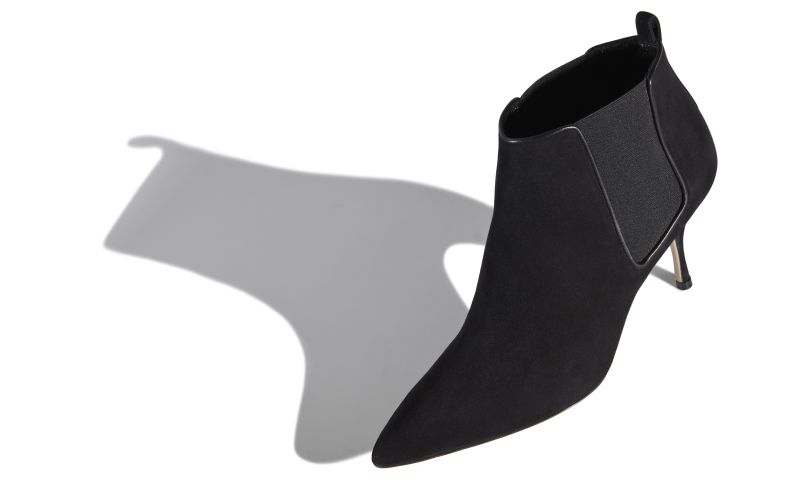 Dildi, Black Suede Ankle Boots - US$1,145.00