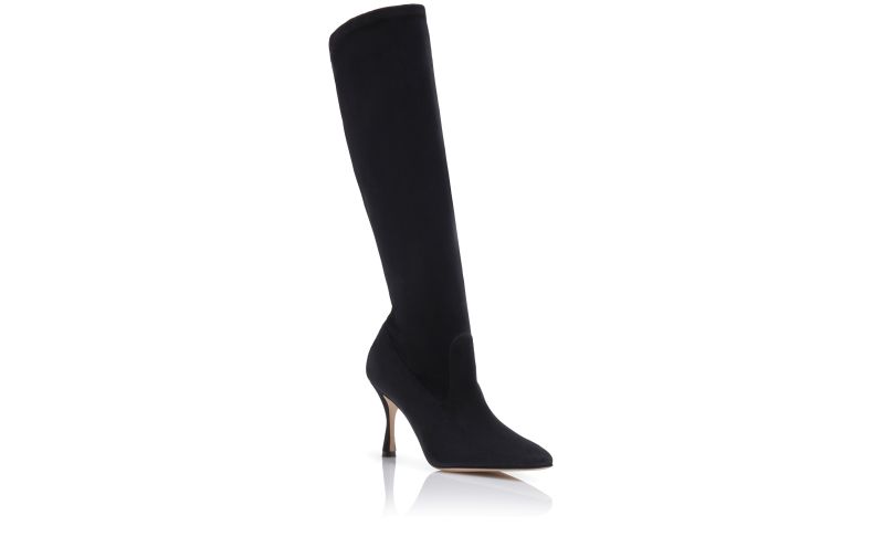 Pamfilo, Black Kid Suede Sock Boots - US$1,425.00