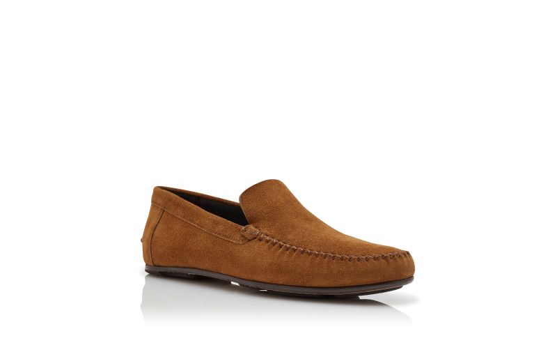 ALDER, Brown Suede Slippers, 935 USD