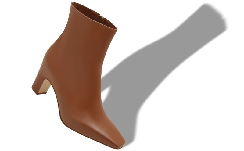 Ofaralo, Light Brown Calf Leather Ankle Boots - US$1,395.00 